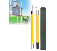 Electrical Insulated Pole, Epoxy Resin Telescopic Operating Rod, Hot Stick and Link Stick for High Voltage Power Line Maintenance and Emergency Repair(110kV-5m/16.4ft (5-Section))