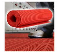 Electrical Insulating Rubber mat Heavy-Duty Rubber Insulating Mat, 3 5 8 10mm Thick, Electric Shock Protection for Power Facilities, Non-Slip and Easy to Clean(Red,3.3x3.3ftx0.3in/1mx1mx8mm)