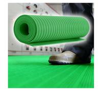 Electrical Insulating Rubber mat Heavy-Duty Rubber Insulating Mat, 3 5 8 10mm Thick, Electric Shock Protection for Power Facilities, Non-Slip and Easy to Clean(Green,13.1x3.3ftx0.2in/4mx1mx5mm)