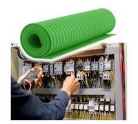 Electrical Insulating Safety Mat, High Voltage Waterproof Non-Conductive Floor Mat for Electrical Distribution Rooms and Hazardous Areas
