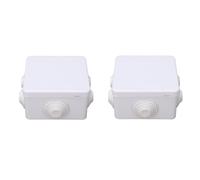 Electrical Junction Box ABS Plastic Project Enclosure for Residential Wiring 2PCS 85x85x50mm