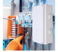 Electrical Junction Box IP65 ABS Plastic Project Enclosure with 200x100x70mm Rubber Plug White