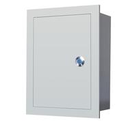 Electrical Junction Box, Lockable Recessed Enclosure in Cold-Rolled Steel with Pre-Drilled Holes for Easy Cable Management, Durable for Home and Industrial Use