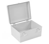 Electrical Junction Box, Plastic Buckle Water Proof Project Box Electrical Enclosure with Grey Cover Mounting Plate (400 X 300 X 200mm / 15.75 X 11.81 X 7.87in)
