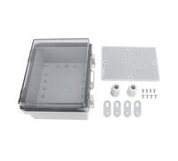 Electrical Junction Box Transparent Cover Water Resistant IP67 Safety ABS Plastic Outdoor Electrical Connection Box for Smart Home Projects Satellite Equipment 160x210x100mm