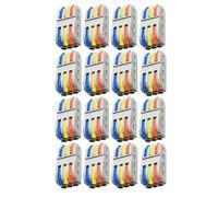Electrical Lever Wire Nut 3 Way Compact Assortment Conductor Quick Splice Cable Push-type copper and Polycarbonate Connectors for Circuit Inline Terminals Blocks Flame retardant (SPL3-16 Pcs)