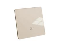 Electrical Light Switch,Wall Switch Ultra-Thin Glass Light Switch 1/2/3/4 Gang 1/2Way Wall Power Button On Off Panel Rocker Electrical 220V(1Gang,2Way)