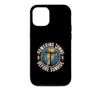 Electrical Lineman Powering Towns Before Sunrise Case for iPhone 12/12 Pro