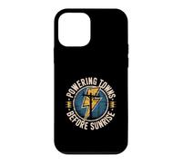 Electrical Lineman Powering Towns Before Sunrise Case for iPhone 12 mini