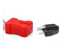 Electrical Lockout Device Energy Isolation Plug Lock for 2 3 Prong Cords Self-Locking Design with Alloy ABS Shutdown Maintenance