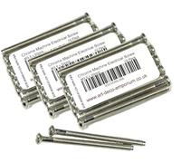Electrical Machine Screws M3.5mm x 50mm for Switches or Sockets in Chrome Finish 3x10 (30) Pack