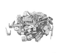 Electrical Male Female Piggyback Spade Connectors 25/50/100pcs Tinned Copper Dual Crimp Terminals Adapter for Household Machinery Audio and Industrial Controls (50PCS)