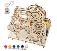 Electrical Marble Run Wooden Model Kits - 3D Wooden Puzzles Adults Model Kits Assembly Mechanical Kits Mechanical Model Building Craft for Teens and Adults