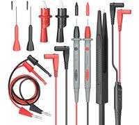 Electrical Multimeter Test Lead Kit with Alligator Clips Test Hook Test Probes Lead Professional Kit Test Cables 1000V 10A CAT.II