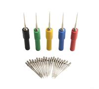 Electrical Needle Back Test Probes Kit, 5Pcs Wire Piercing Probes with 20 Replaceable Tips Automotive Car Diagnosis and Measurement