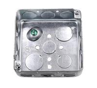 Electrical Outlet Box Iron Materials Size Prevents Wiring Damage with US Accessory in Various Setting Ouble Gang Metal Electrical Double Gang Steel for Wiring Installations