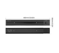 Electrical Outlet Track Wall Mounted Power Strip Extension 600 mm Aluminum Alloy Sliding Rail for Movable Sockets and USB Outlets in Office Kitchen and School - 23.6 Inch Length