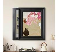 Electrical Panel Cover,Breaker Box Decorative Cover, Modern Decorative Electrical Panel Cover Decor for Dining Room/Study/Sitting-Room, Fuse Box Cover Cabinet(A-r Push-Pull,60x80cm/23.6x31.