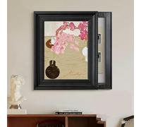 Electrical Panel Cover,Breaker Box Decorative Cover, Modern Decorative Electrical Panel Cover Decor for Dining Room/Study/Sitting-Room, Fuse Box Cover Cabinet(A-l Push-Pull,40x50cm/15.7x19.