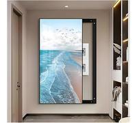 Electrical Panel Cover Decoration, Hidden Circuit Breaker Panel Decorative Painting, Wall Mounted Fuse Box Cover Cabinet, Aluminum Alloy Frame(B,50x70CM/19.7 * 27.6IN)