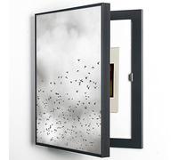 Electrical Panel Cover, Decorative Fuse Box Cover Cabinet, Wall Mounted Electric Meter Box, Ideal for Home Use, 40 x 50cm