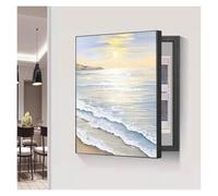 Electrical Panel Cover, Decorative Indoor Breaker Box Cover, Wall Mounted Fuse Box Cover Cabinet for DIY, Hotel, Home, Offices BUJNIE(C,50x60cm/19.6x23.6in)