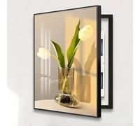 Electrical Panel Cover Decorative, Painting Hidden Circuit Breaker Panel Fuse Box Cover Cabinet, Meter Box Decorative, Crystal Porcelain Painting with Ps Frame(G,60X80CM/23.6x31.5in)