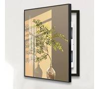 Electrical Panel Cover Decorative, Painting Hidden Circuit Breaker Panel Fuse Box Cover Cabinet, Meter Box Decorative, Crystal Porcelain Painting with Ps Frame(D,60X80CM/23.6x31.5in)