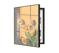 Electrical Panel Cover Decorative, Painting Hidden Circuit Breaker Panel Fuse Box Cover Cabinet, Meter Box Decorative, Crystal Porcelain Painting with Ps Frame(I,60X80CM/23.6x31.5in)