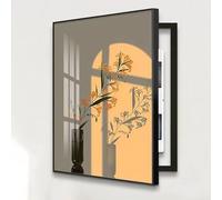 Electrical Panel Cover Decorative, Painting Hidden Circuit Breaker Panel Fuse Box Cover Cabinet, Meter Box Decorative, Crystal Porcelain Painting with Ps Frame(B,60X80CM/23.6x31.5in)