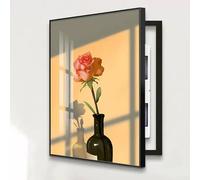 Electrical Panel Cover Decorative, Painting Hidden Circuit Breaker Panel Fuse Box Cover Cabinet, Meter Box Decorative, Crystal Porcelain Painting with Ps Frame(A,60X80CM/23.6x31.5in)