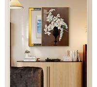 Electrical Panel Cover Decorative Resin Picture Frame Vertical, Decorative Fuse Box Covers, Push or Pull to The Right to Open(40x50 cm/15.7x19.7 in)