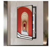 Electrical Panel Cover, Decorative Wall-Mounted Fuse Box Cabinet, Creative Artwork for Living Room & Office, Unique Design (45x90cm/17.7x35.4in) - Enhances Interior Spaces