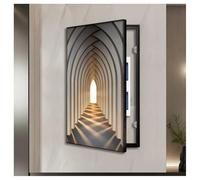 Electrical Panel Cover, Decorative Wall-Mounted Fuse Box Cabinet, Creative Artwork for Living Room & Office, Unique Design (45x90cm/17.7x35.4in) - Enhances Interior Spaces