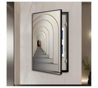 Electrical Panel Cover, Decorative Wall-Mounted Fuse Box Cabinet, Creative Artwork for Living Room & Office, Unique Design (45x90cm/17.7x35.4in) - Enhances Interior Spaces