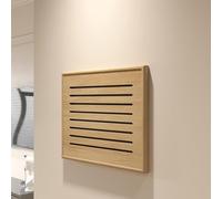 Electrical Panel Cover Electrical Panel Cover with Hole, Vertical Switch Panel Lid Decorative Door Hide Wall, Solid Wood Indoor Fuse Box Cover/Distribution Box(Brown,W50xH40cm(19.7x15.8))
