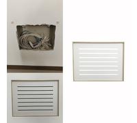 Electrical Panel Cover Hide Electrical Panel Japanese Style, Farmhouse/Home Circuit Breaker Panel Covers, Router/Meter Box/Alarm Cover to Protect Device(White,W40xH30cm(15.8x11.8))