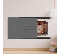 Electrical Panel Cover Push-pull Design Electric Meter Box, Extra Thin Electric Panel Cover, Ventilated Electric Meter Box Switch Cover, Punch-Free Protective Lid(Gray B,W50xH40cm(19 3/4x15 3/4"))