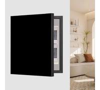 Electrical Panel Cover Wall Art to Cover Electrical Panel, 12"/ 14"/ 16"/ 18"/ 20"/ 24" Fuse Box Cover, Breaker Panel Cover, Black/Gray/White Hide Electrical Panel(Black,60 x 70cm (23 5/8" x 27 1/2"