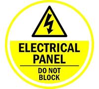 Electrical panel, do not block, floor sticker - Self adhesive floor graphic (200mm x 200mm)