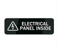 Electrical Panel Inside Sign For House (With Strong Adhesive Tape), 10" X 3" Premium Durable For Home & Office,Acrylic Signs For Front Door/Wall/Window, Clear And Easy To Read