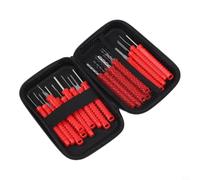 Electrical Pin Extractor Kit 21PC Anti-Slip Handle(Red)
