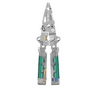 Electrical Pliers 22 in 1 Multifunctional Tool with Voltage Tester Wire Stripper Crimper Cutter for Electrical Work DIY Home Improvement and Professional Electrician Projects (Green)
