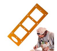 Electrical Plug Stencil - Bakelite Board, 12.6x4.33x0.31in Drywall Mounting Bracket Template Precise Hole Cutting | Stable Reusable, Socket Slotting Template for Wall Sockets, Bedside Outlets