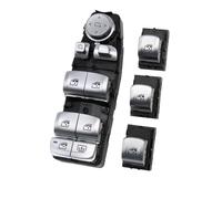 Electrical Power Chrome Master Window Switch Control Button Regulator For B&MW 3 5 7 X3 X4 F30 F35 F25 F26 F07 F10 F18 F01 F02 (Model A Silver)(Model B Silver Set)