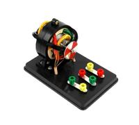 Electrical Principle Teaching Apparatus with Three Phase Induction Motor Structure, Wiring Posts and Manual Rotor Demo for Classroom Observation Asynchronous Motor Demonstrator Electrical Experiment