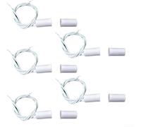 Electrical Relay, 2pcs 8-Pin HH62P 10A DC24V, Electromagnetic Relay with LED Indicator Socket Base Gold Contacts for Circuit Control