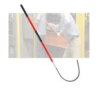 Electrical Rescue Hook,High Voltage Insulated Rescue Hook,Detachable Firefighting Emergency Pole,18-Inch Opening for 10kv-220kv(Red,100cm)