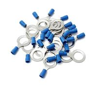 Electrical Ring Terminals, Insulated Ring Terminal Connector 16-14AWG 1.5-2.5mm Blue M3-M13 PVC 25/50/100pcs(M4,100pcs)