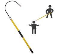 Electrical Safety Rescue Hook, High Voltage Insulated Lifesaving Tool, Portable Emergency Firefighting Pole